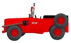 NPE Modellbau NA88779 - TT IFA P3 Feuerwehr ohne Verdeck
